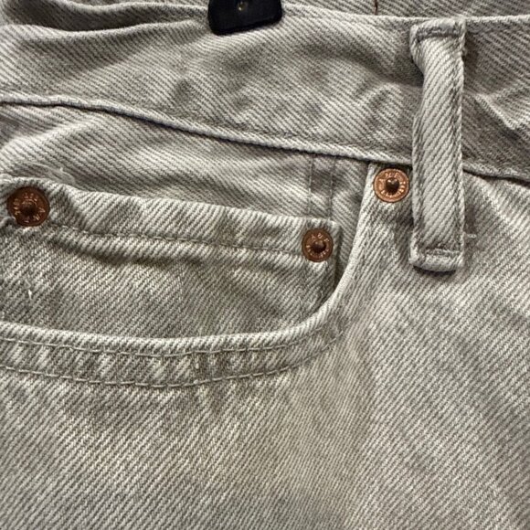 Abercrombie & Fitch Jeans Mens 30x30 Light Wash Gray Denim Straight Leg - Picture 3 of 8